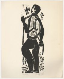 Victor Rebuffo (1903-1983) - Mid 20th Century Woodcut, Portuario