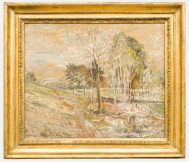 Post Impressionist Early 20th Century Oil - Changing Seasons
