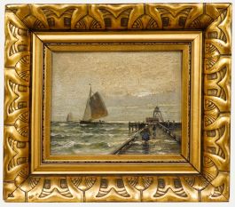 C. Bergen - Early 20th Century Oil, The Jetty