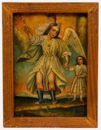 19th Century Oil - Tobias and the Angel