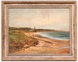 Samuel Bough (1822-1878) - 1869 Oil, The Winding Beach
