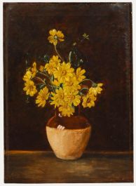 Early 20th Century Oil - Still Life of Yellow Flowers
