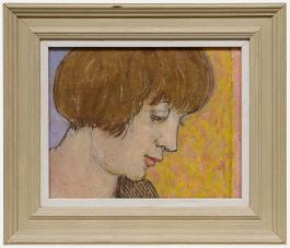 Peter Samuelson (1912-1996) - 20th Century Oil, Long Lashes