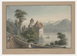 Thomas Remnant Charleton (1756-1849) - Watercolour, Chillon Castle