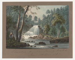 Thomas Remnant Charleton (1756-1849) - Watercolour, Falls of Rhaladyr Du