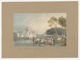 Thomas Remnant Charleton (1756-1849) - Watercolour, Ferry House Regatta