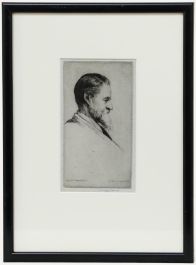 Nathaniel Sparks RE (1880-1956) - Etching, Portrait of Nathaniel Sparks Senior