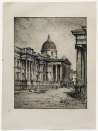 Nathaniel Sparks RE (1880-1956) - 1909 Etching, The National Gallery