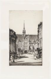 Nathaniel Sparks RE (1880-1956) - Early 20th Century Etching, Guildhall