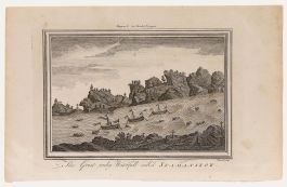 Emanuel Bowen - Engraving, The Great Rocky Waterfall Call'd Skamanskoy