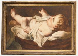 19th Century Watercolour - Study of an Infant