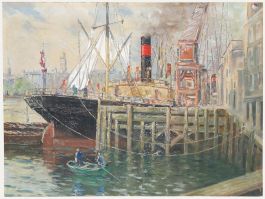 Mid 20th Century Oil - Maritime Scene