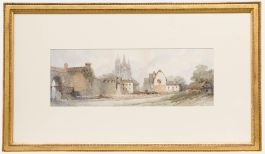 Paul Marny (1829-1914) - Late 19th Century Watercolour, View of a Cathedral
