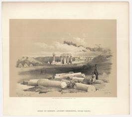 Louis Haghe after David Roberts - 19th Century Lithograph, Ruins of Erment