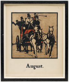 Sir William Nicholson (1872-1949) - Early 20th Century Lithograph, August