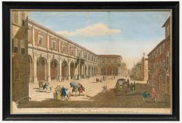 Nathaniel Parr after Giuseppe Zocchi - Engraving, View of the Piazza of St Mary