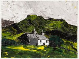 Daniel Nichols - Contemporary Oil, Cottage in the Hills
