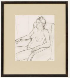 Mark Ford - Contemporary Graphite Drawing, Seated Nude