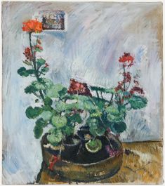 Mark Ford - Contemporary Oil, Potted Flowers