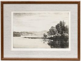 Robert Lillie (1867-1949) - Early 20th Century Etching, Taynish Loch