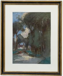 Attrib. William Lee-Hankey (1869-1952) - Watercolour, Road to the Village