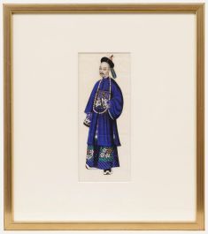 Framed 19th Century Watercolour - Imperial Court Officer
