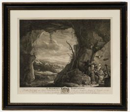 L. Sullivan after D. Teniers - 18th Century Engraving, St. Anthony's Temptations