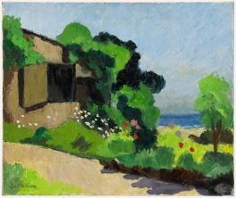 Georges Joubin (1888-1983) - Mid 20th Century Oil, Garden in Summer