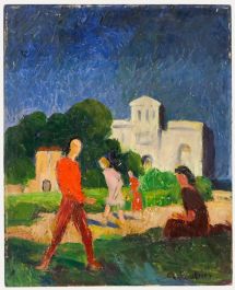 Georges Joubin (1888-1983) - Mid 20th Century Oil, In the Park
