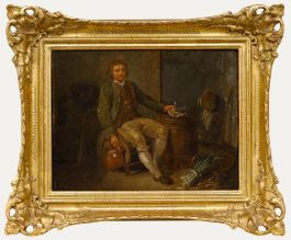 Attrib. Michel-Nicolas Lepicie (1735-1784) - Oil, The Drunken Grocer