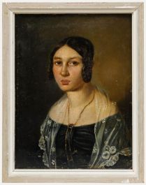 Biedermeier Early 19th Century Oil - Princess of Brandenstein