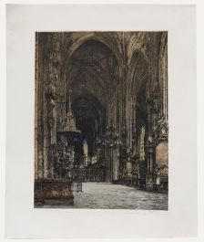 Luigi Kasimir - 1926 Etching, St Stephen's Cathedral