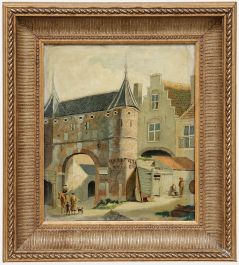 Hasman - Framed Late 19th Century Oil, The City Gates
