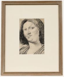 George Willott (1900-2000) - 20th Century Graphite Drawing, Portrait Study