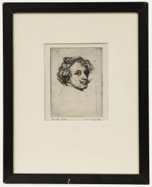George Willott (1900-2000) after Anthony Van Dyck - Etching, Self Portrait