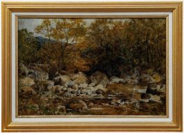 Parker Hagarty (1859-1934) - Framed 1926 Oil, On the Lyne