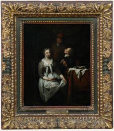 Jan Baptist Lambrechts (1680-1731) - 18th Century Oil, Interior Scene II