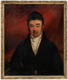 Early 19th Century Oil - Gentleman in Silk Necktie
