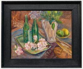 Jessie Page Bignell (1896-1992) - 20th Century Oil, Flowers and Bottles