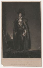 John Rogers after Sir Thomas Lawrence - Engraving, Hamlet at the Grave of Yorick