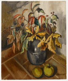 Maurice Mourlot (1906-1983) - 20th Century Oil, Autumn Stems