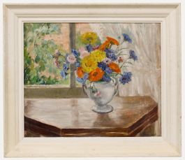 J. Poupinot - 20th Century Oil, Summer Flowers