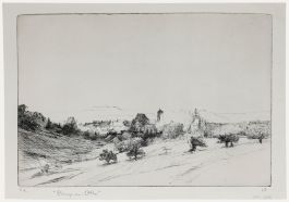 Jean-Pierre Cornet (b.1925) - Mid 20th Century Etching, Bussy-en-Othe