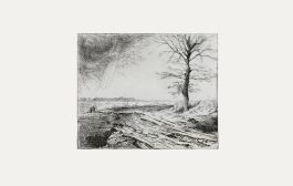 Jean-Pierre Cornet (b.1925) - Mid 20th Century Etching, A Winter's Walk