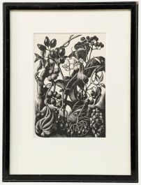 Clare Leighton (1898-1989) - Mid 20th Century Woodcut, Berries