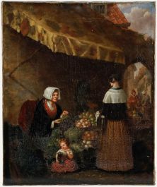 18th Century Oil - The Fruit Stall