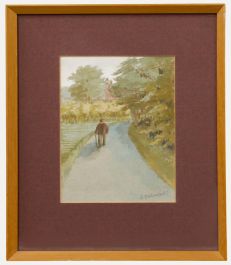 Aingelda Redmond (b.1927) - Framed Watercolour, Bottles Lane, Rodmersham