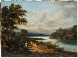 19th Century Oil - The Lakeside Path