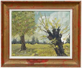 Angelo Hecq (1901-1991) - 20th Century Oil, Summer Trees