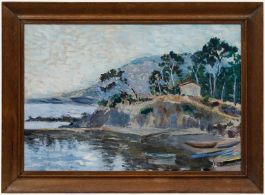 Dominique Picard - 1954 Oil, La Calanque